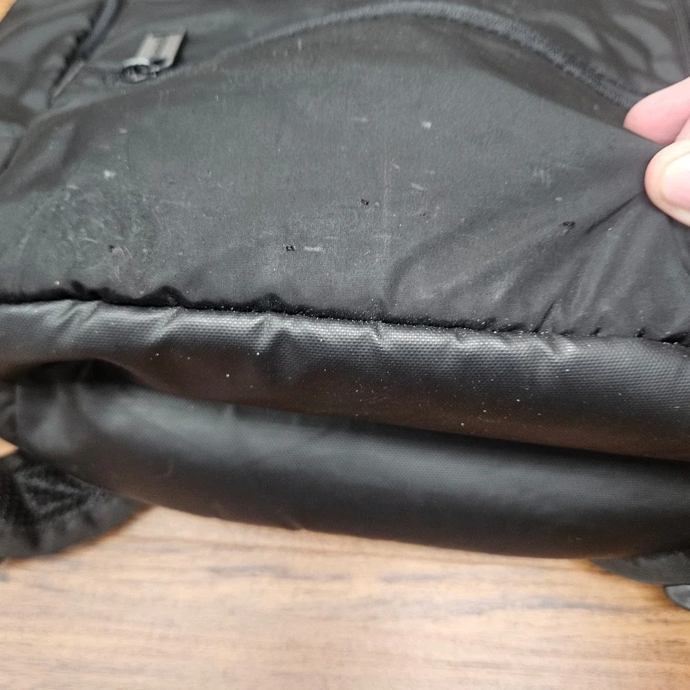 Reebok Black Nylon Multi-Pocket Backpack Padded Straps Travel Gym Bag